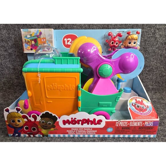 Morphle Magic Pet Mobile Playset 12 Piece Color Reveal Just Play Ages 3 Plus - Picture 1 of 7